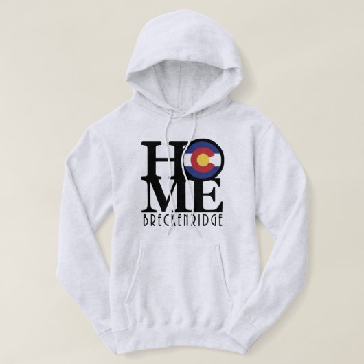 HOME Breckenridge Colorado Hoodie (Design voorkant)