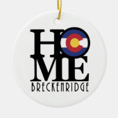 HOME Breckenridge Colorado Keramisch Ornament (Voorkant)