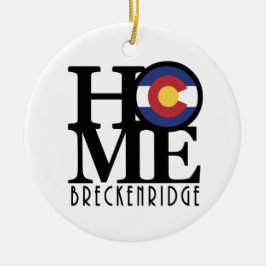 HOME Breckenridge Colorado Keramisch Ornament