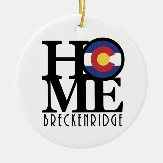 HOME Breckenridge Colorado Keramisch Ornament (Voorkant)