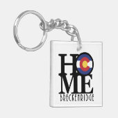 HOME Breckenridge Colorado Sleutelhanger (Voorkant Links)