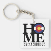 HOME Breckenridge Colorado Sleutelhanger (Voorkant)