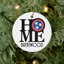HOME Brentwood Tennessee Keramisch Ornament