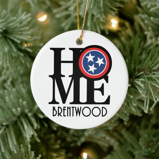 HOME Brentwood Tennessee Keramisch Ornament (Boom)