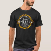 Home Brew Authentic Recipe Yellow Crest T-shirt (Voorkant)