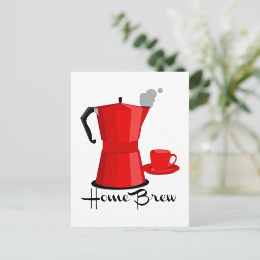 Home Brew Briefkaart (Staand voorkant)