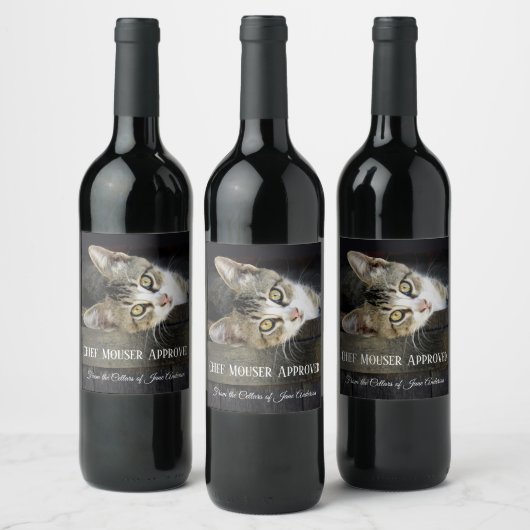 Home Brew Funny Cat Wine Label Wijn Etiket (Flessen)