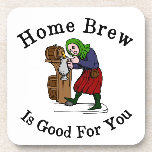 Home Brew is goed voor jou Onderzetter (Voorkant)