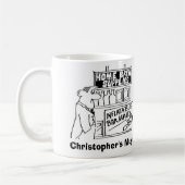 Home Brew Shop Opblaasbare Barmaid. bierdrinker Koffiemok (Links)