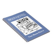 Home Brew Winkel met opblaasbare Barmaid Notitieboek (Rechterzijde)