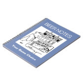 Home Brew Winkel met opblaasbare Barmaid Notitieboek (Linkerzijde)