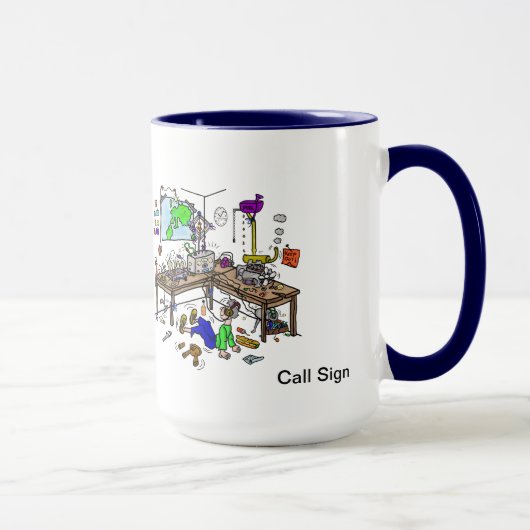 Home Brewed Funny Ham Radio Shack Mok (Rechts)