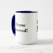 Home Brewed Funny Ham Radio Shack Mok (Voorkant links)