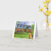 Home-briefkaarten waterverf kaart (Gele Bloem)