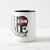 HOME Brighton Colorado 15oz Tweekleurige Koffiemok (Voorkant links)