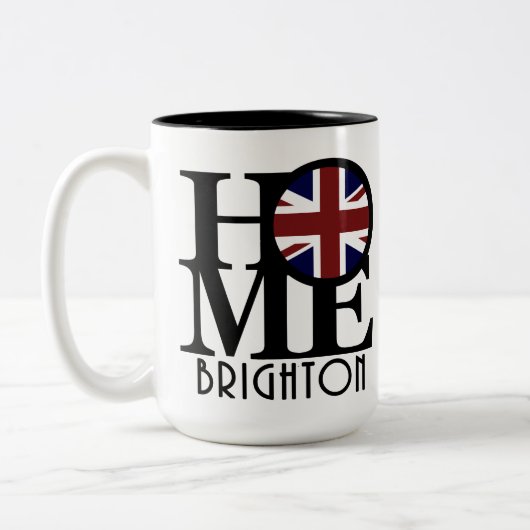 HOME Brighton England 15oz Tweekleurige Koffiemok (Links)