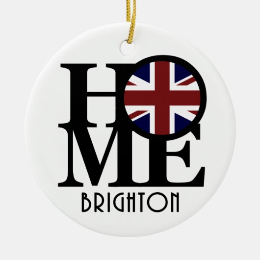 HOME Brighton England Keramisch Ornament (Voorkant)