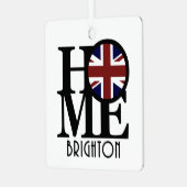 HOME Brighton England Metalen Ornament (Voorkant links)