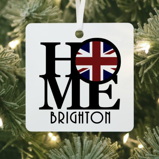 HOME Brighton England Metalen Ornament (Insitu)