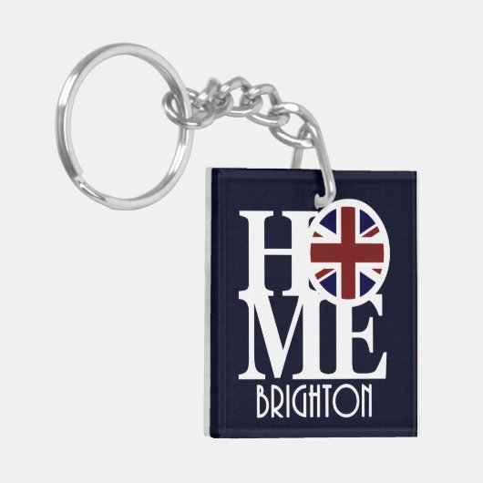 HOME Brighton England Sleutelhanger (Voorkant Links)