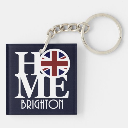 HOME Brighton England Sleutelhanger (Achterkant)