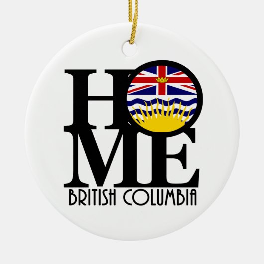 HOME British Columbia Keramisch Ornament (Voorkant)
