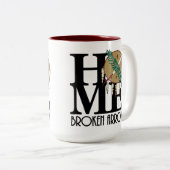 HOME Broken Arrow 15oz Tweekleurige Koffiemok (Voorkant rechts)