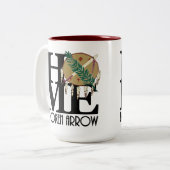 HOME Broken Arrow 15oz Tweekleurige Koffiemok (Voorkant links)