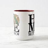 HOME Broken Arrow 15oz Tweekleurige Koffiemok (Center)