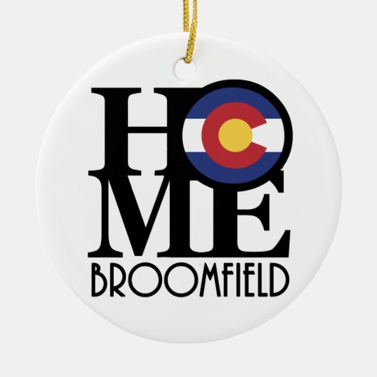 HOME Broomfield Colorado Keramisch Ornament (Voorkant)