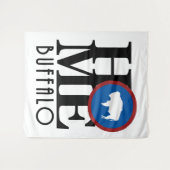 HOME Buffalo Wyoming Wandkleed (Voorkant (horizontaal))