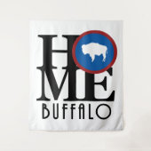 HOME Buffalo Wyoming Wandkleed (Voorkant)