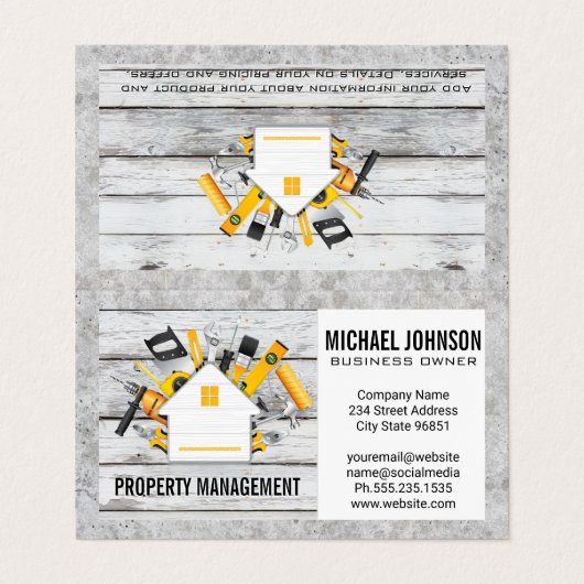 Home Build Logo | Bouw Visitekaartje (Buitenkant ongevouwen)