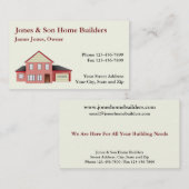 Home Builders Bouwarchitect Visitekaartje (Voorkant / Achterkant)