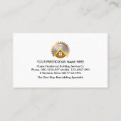 Home Building Handyman Lijst Visitekaartje (Achterkant)