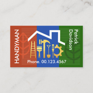 Home Building Landscape Gold Tools Visitekaartje
