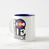 HOME Burlington Colorado 11oz Tweekleurige Koffiemok (Voorkant links)