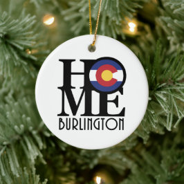 HOME Burlington Colorado Keramisch Ornament