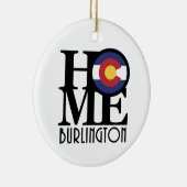 HOME Burlington Colorado Keramisch Ornament (Rechts)