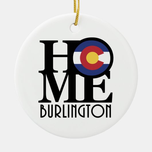 HOME Burlington Colorado Keramisch Ornament (Voorkant)