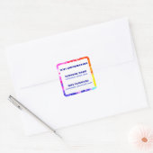 Home Business Network WIFI Wachtwoord Informatie Vierkante Sticker (Envelop)