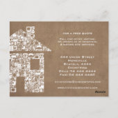 Home Business Promotion-kaart Briefkaart (Achterkant)