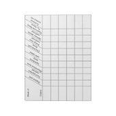 Home Cake Business Order Tracking Form Notitieblok (Linkerzijde)