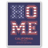 Home California Sticker (Voorkant)