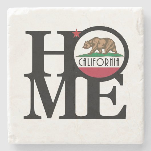 HOME Californië Stenen Onderzetter (Voorkant)