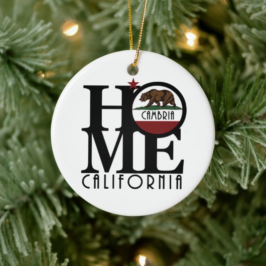 HOME Cambria California Keramisch Ornament (Boom)
