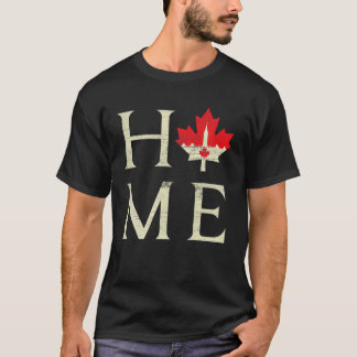 Home Canada Day Maple Proud Canadian Fl T-shirt