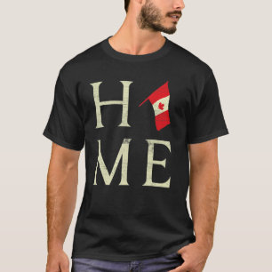 Home Canada Day Maple Proud Canadian Flag Canada T-shirt