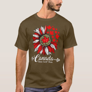 Home Canada Day Maple Sunflower 1 Juli Ondeende T-shirt