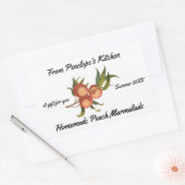 Home Canking Peach Marmalade Jouw naam Gift Label (Envelop)